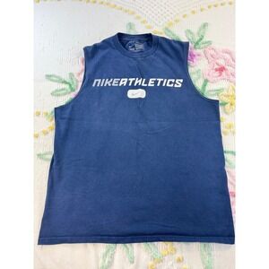 Nike Athletics Navy Blue Sleeveless Athletic Tank Top Men's Size M